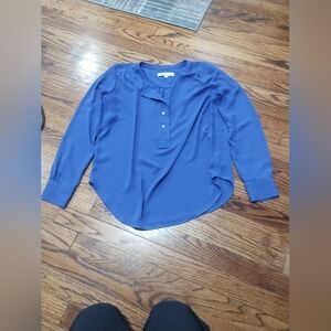Ann Taylor loft blue blouse